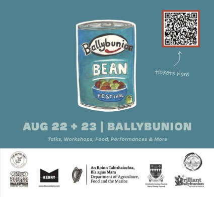 Minister Martin Heydon, Senator Mike Kennelly and Councillor Aoife Kennelly with the Ballybunion Bean Festival Team at The Barna Way